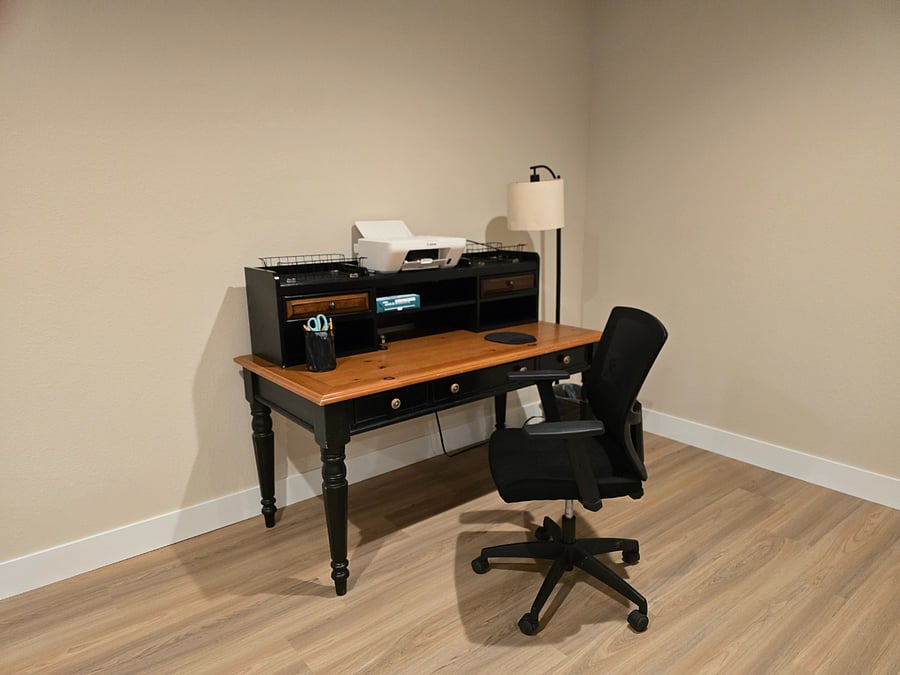 Comfortable Desk workspace 