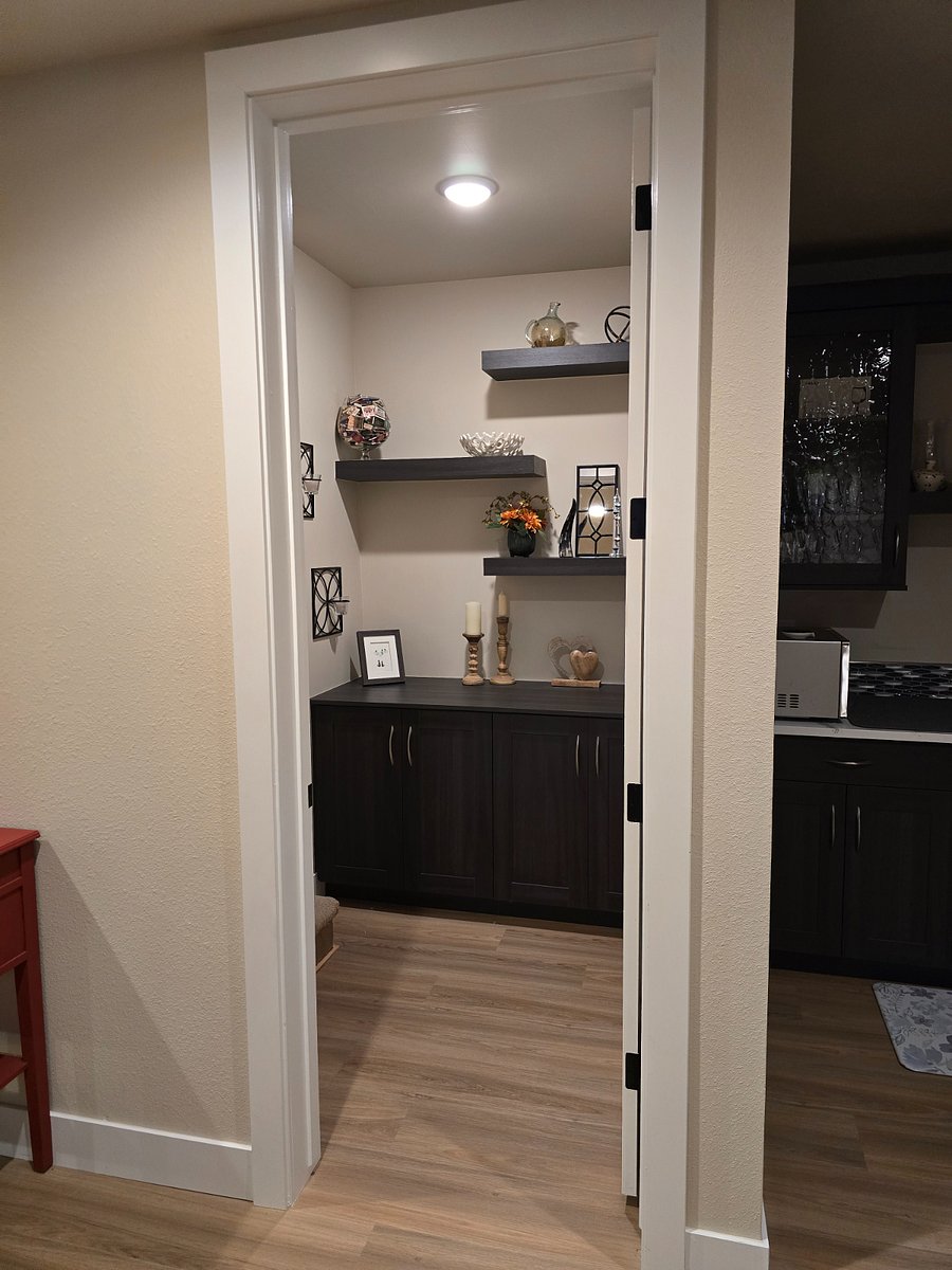 Additional storage in the foyer.