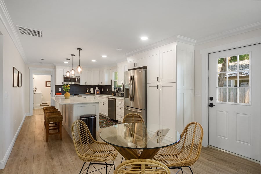 Open floor plan. 