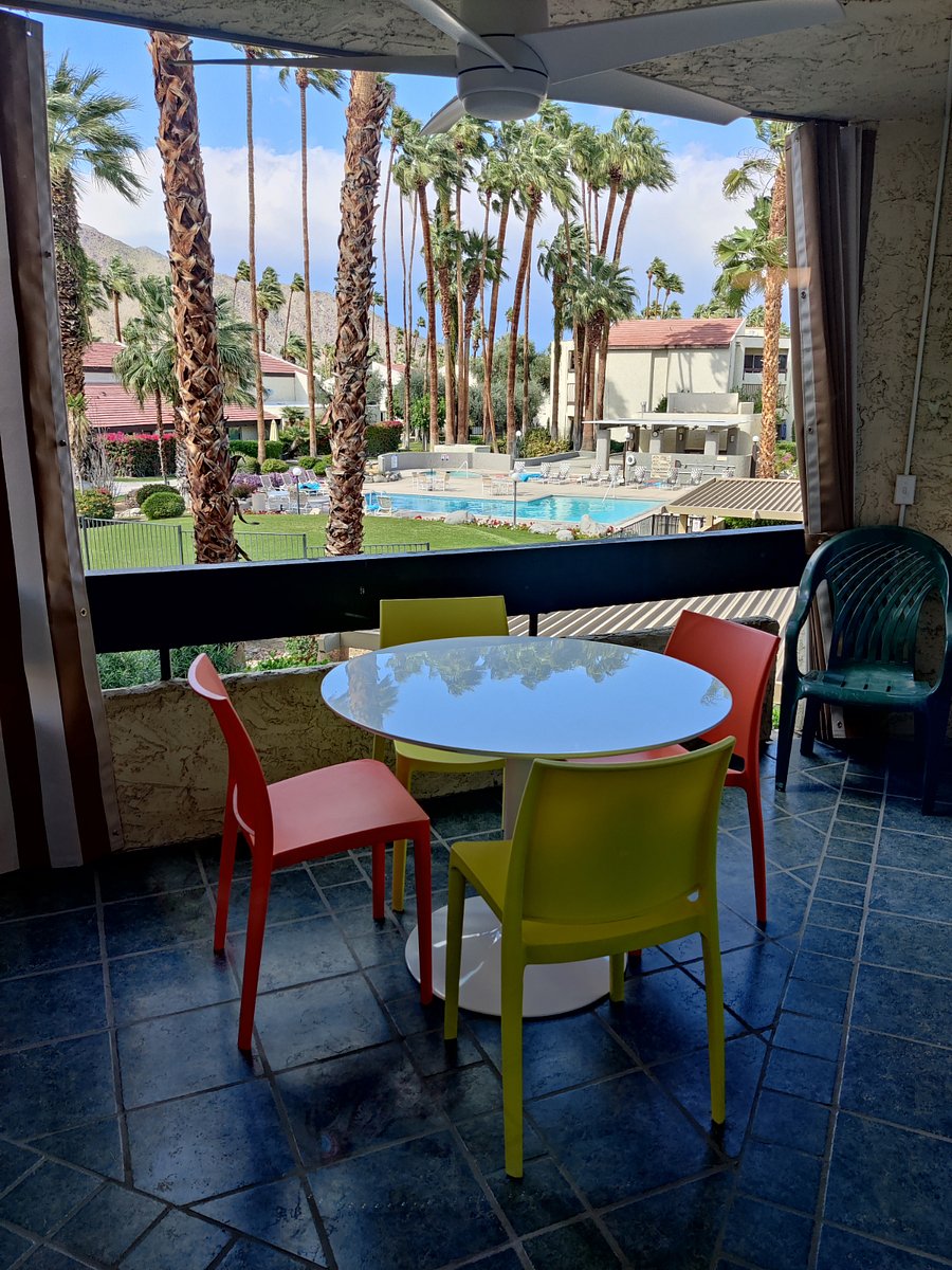 View from guest bedroom side of balcony