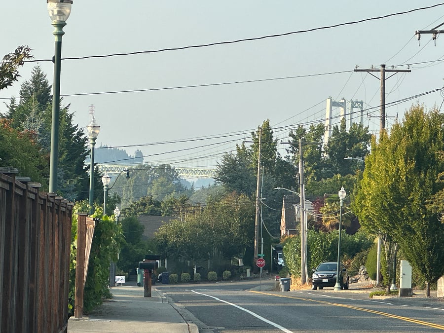 Narrows Bridge view from street level