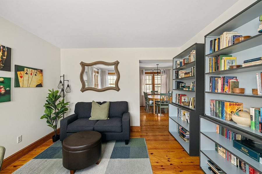 Game room with lots of books!