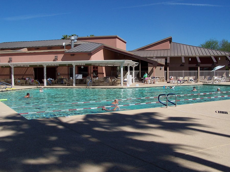 One of the many amenities of the resort. 4 pools, 4 hottubs strategically located through-out the park, 2 pickleball courts, tennis courts, horseshoes, dog park, too many clubs to list, activities going on all the time, shows, restaraunt, post office, library, pool hall, workout room, on a Championship Golf Course.  So many amenities you will never be bored!  
