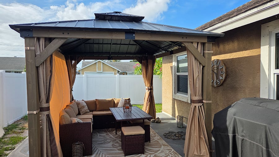Exterior gazebo.