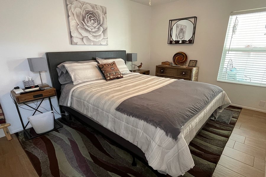 Guest bedroom 2 with luxury queen bed