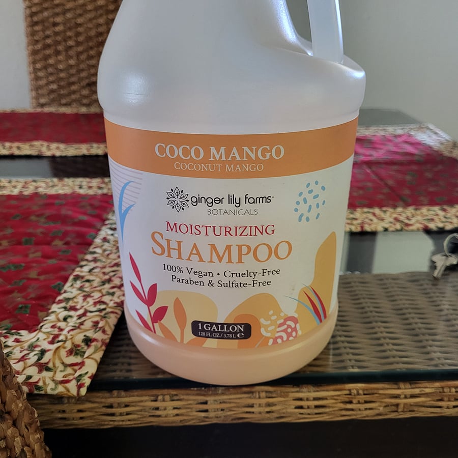 We use Ginger Lily Farms hand soap, shampoo, body wash. It is vegan, paraben and sulfate free.