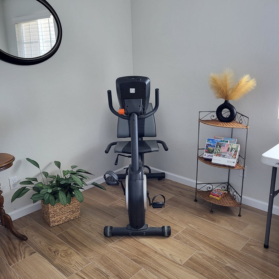 Nordic track to get your heart rate up.
