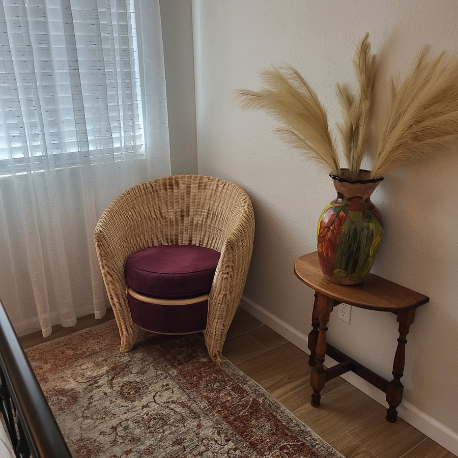 Sit and read or put your shoes on in bedroom #2