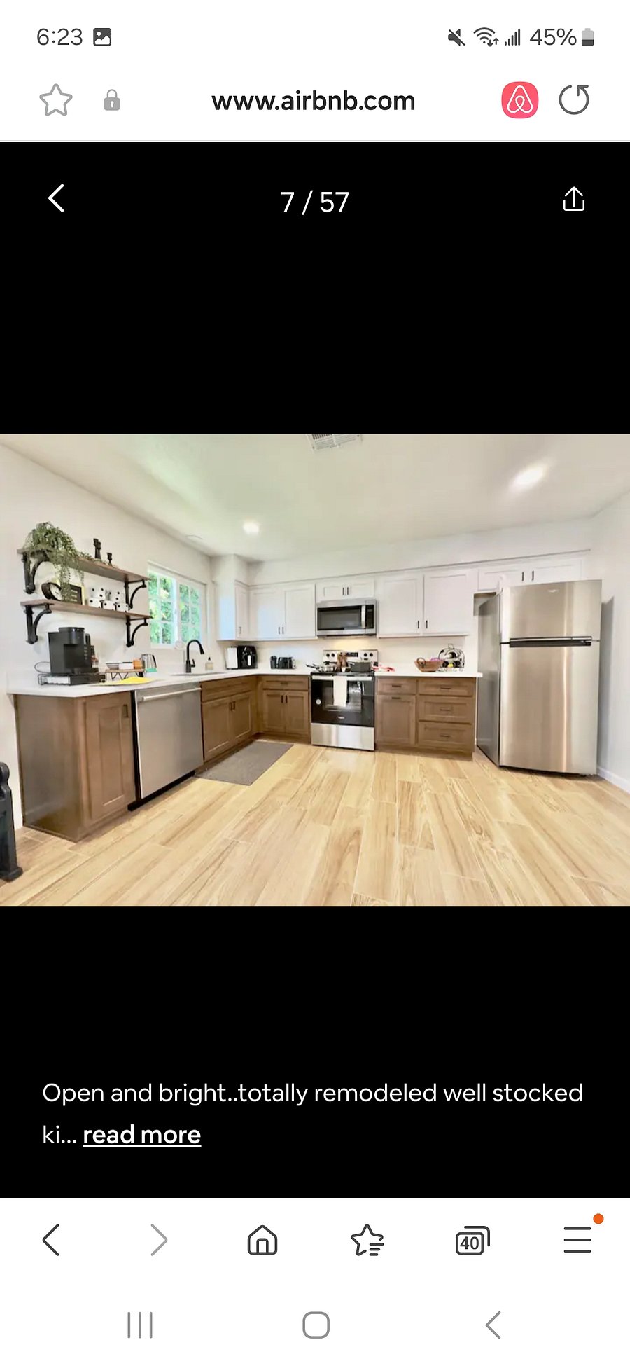 Fully stocked kitchen