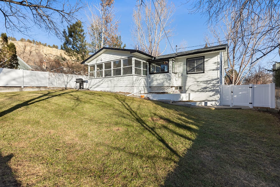 Large backyard
