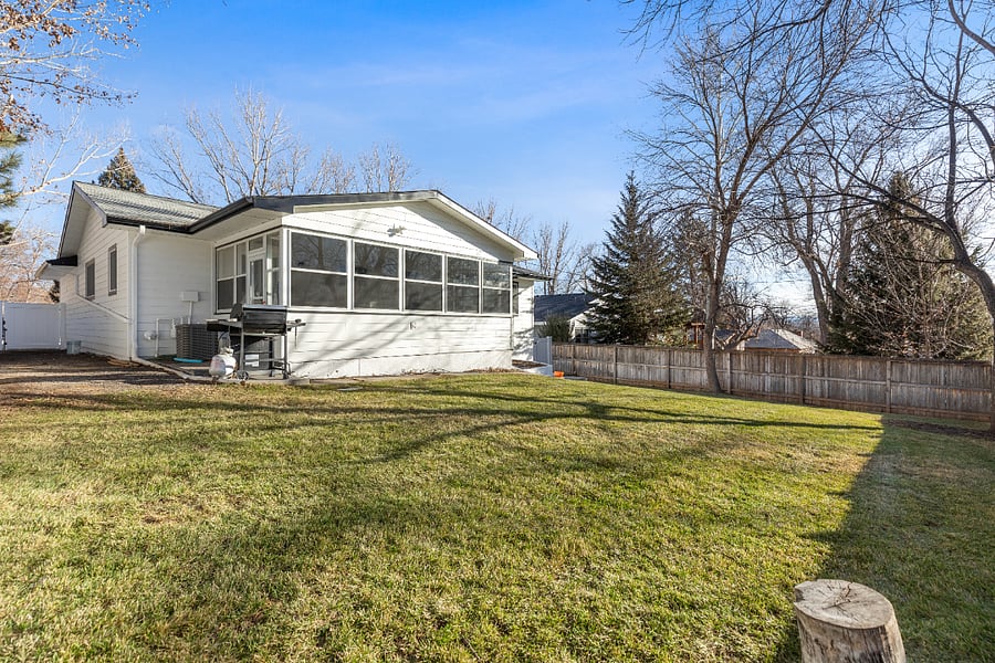 Large backyard