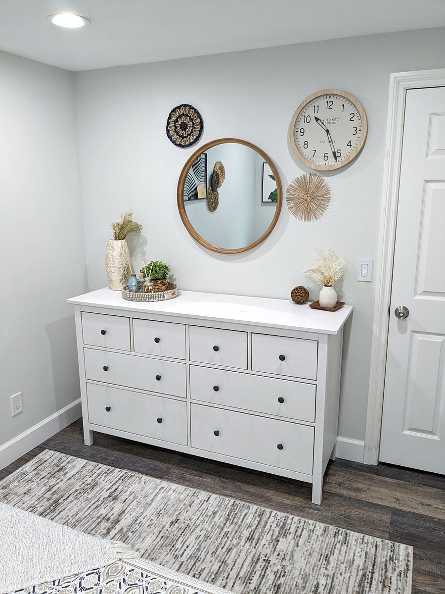 A serene and stylish bedroom designed for comfort, whether you're resting after a long day or winding down from a night shift. Thoughtful details and ample storage make it easy to settle in.