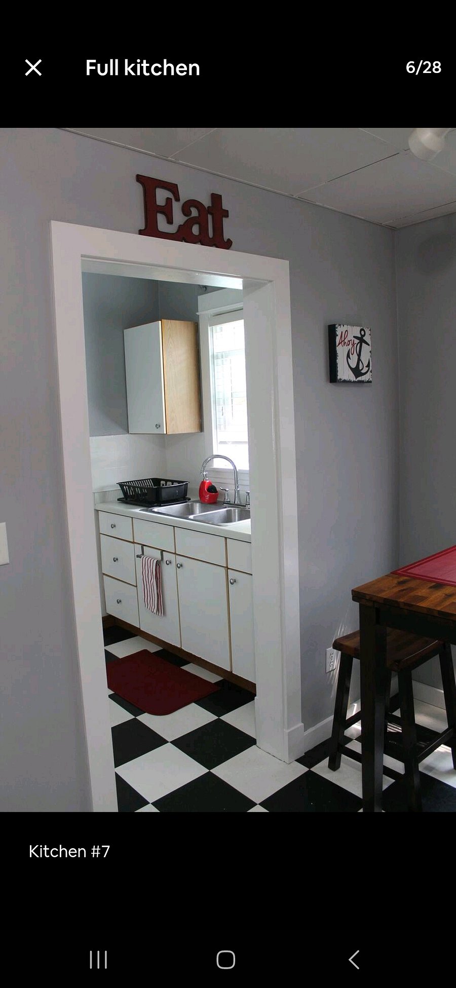 Sink area of kitchen