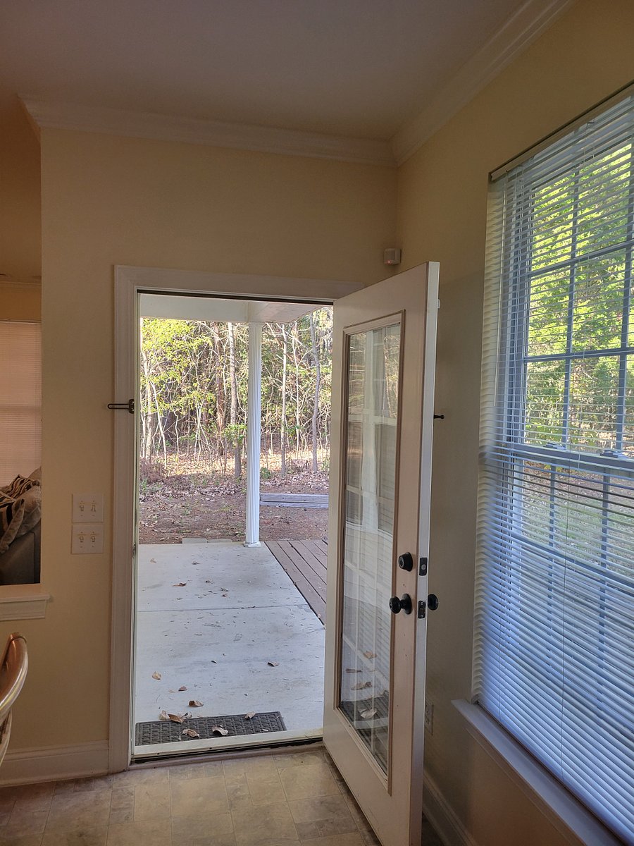 Exit door to backyard