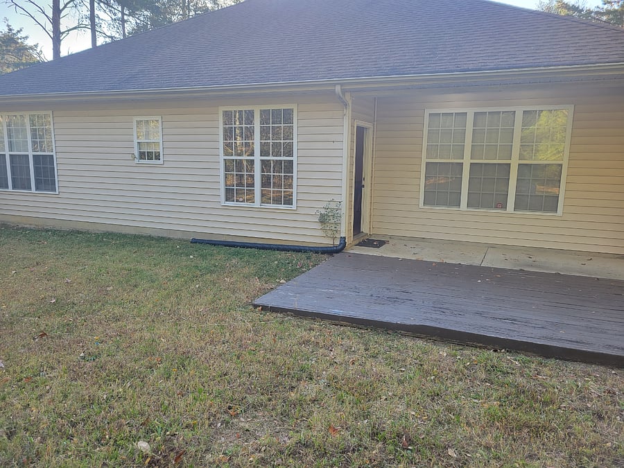 Partial view of backyard
