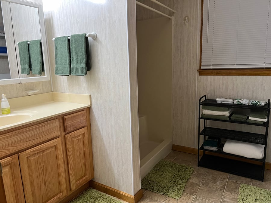 Bathroom area.