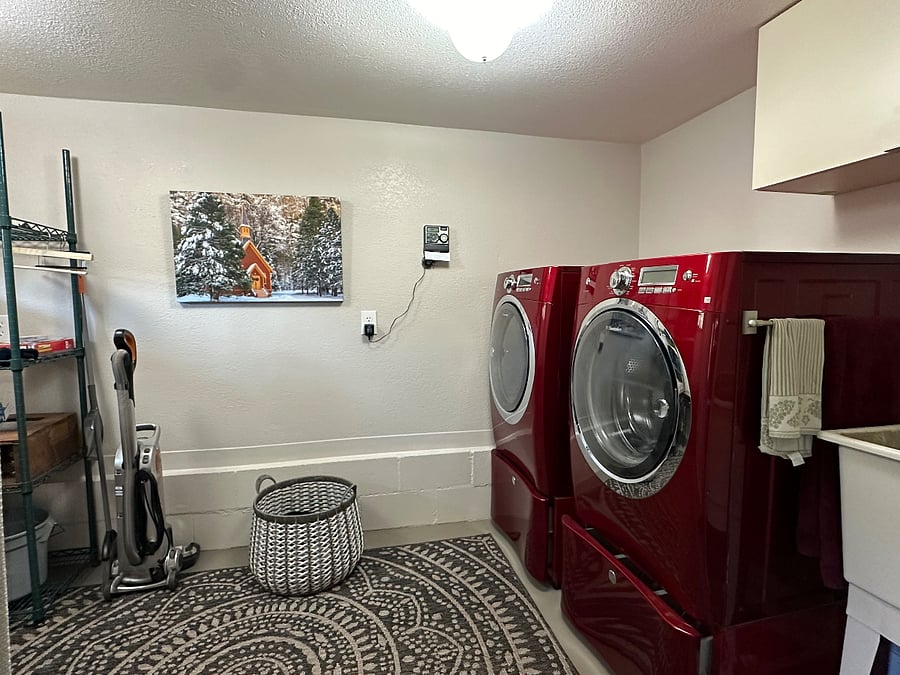 Laundry room.
