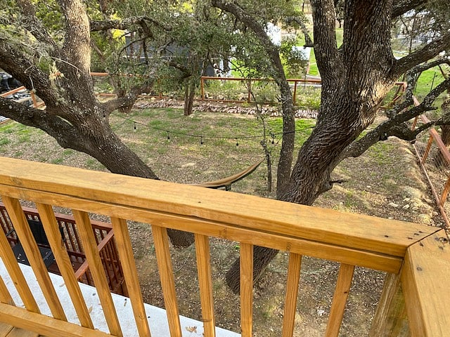 Balcony view to Backyard