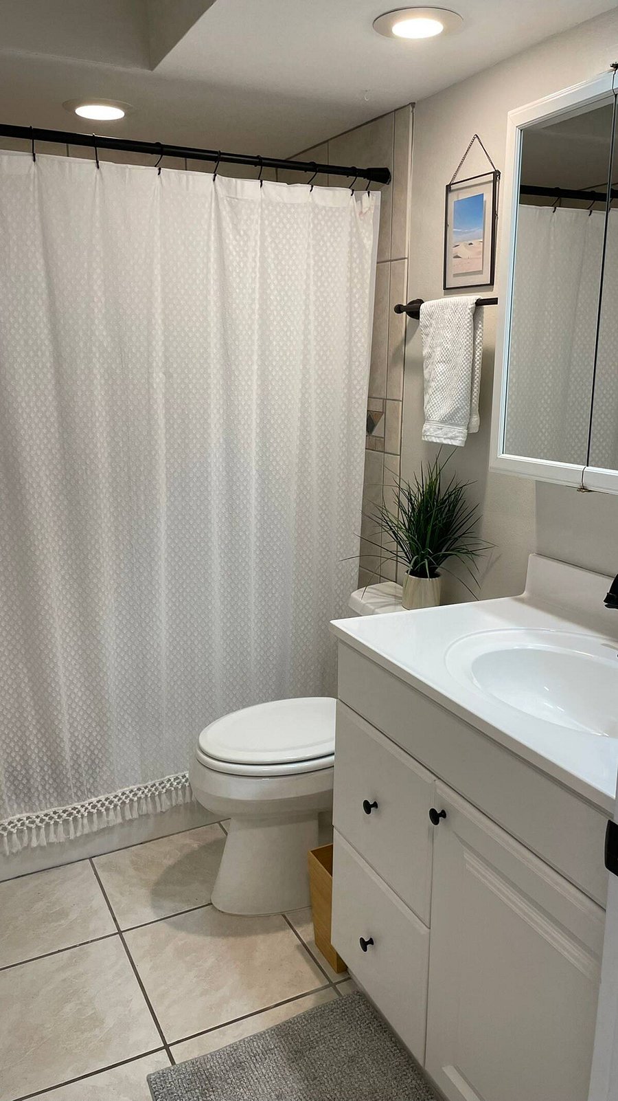 bath with shower