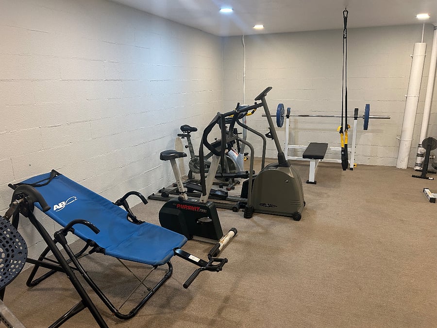 Weight room - Treadmill, bikes, eliptical and more.