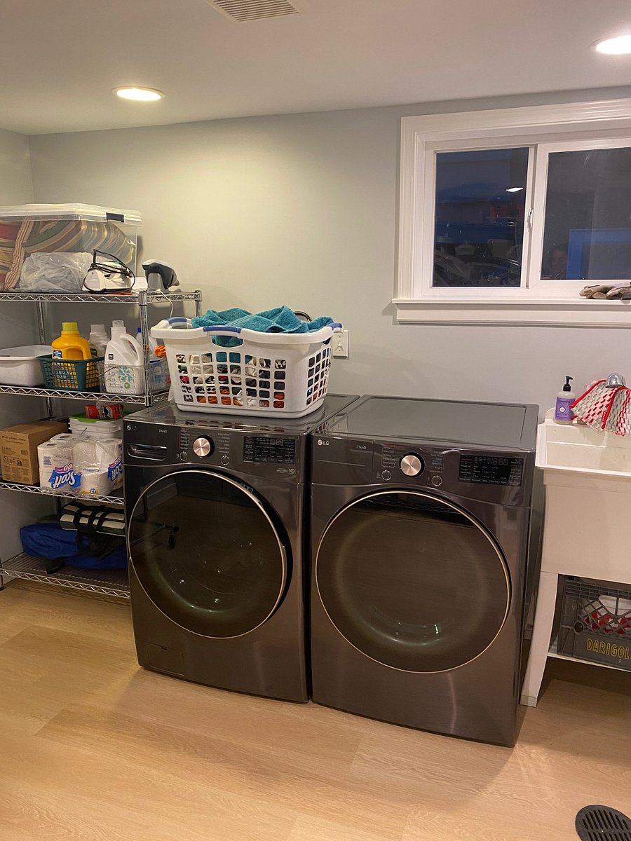 Shared laundry facilities.