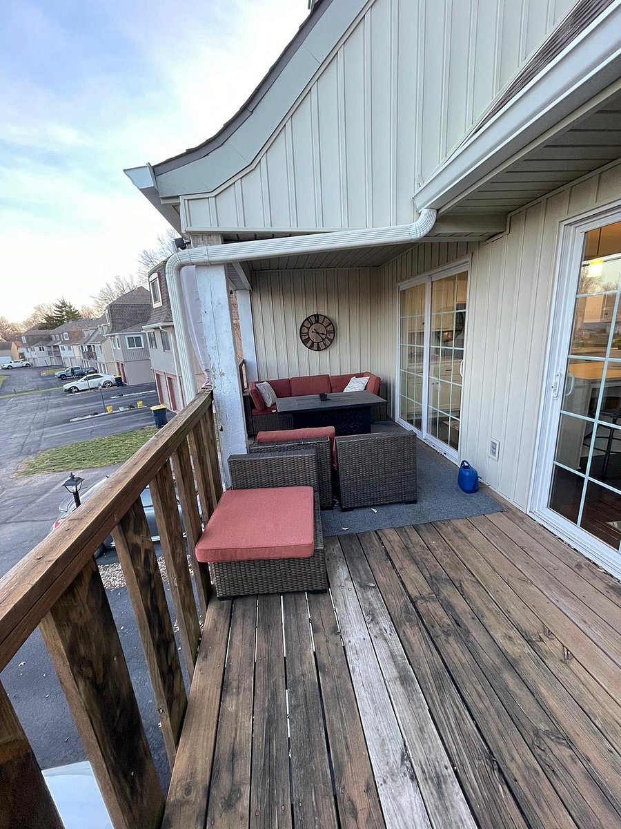 Balcony  from kitchen and dining room. Half is covered with other half open.