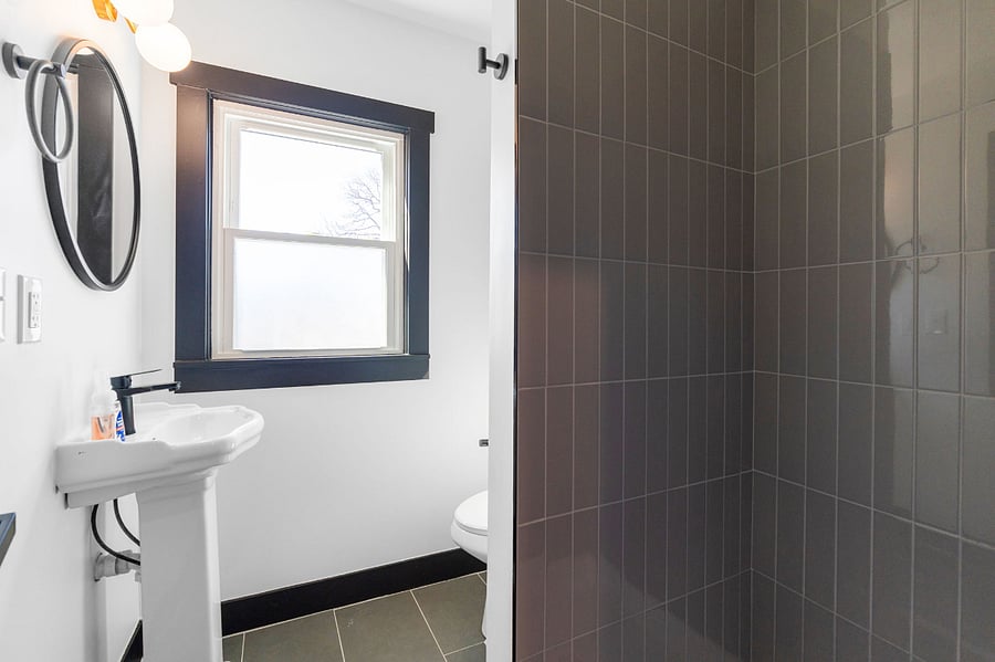 First floor full bathroom