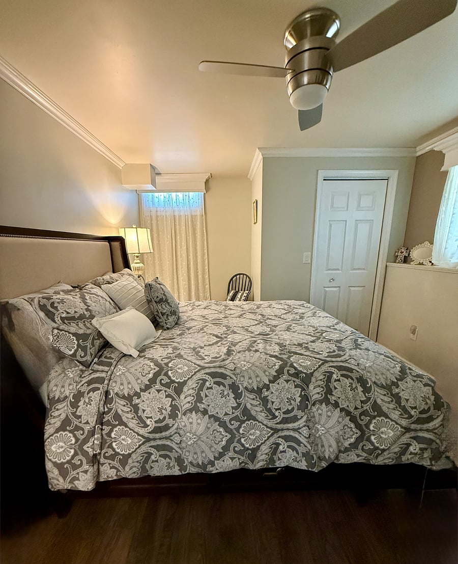 Bedroom and closet