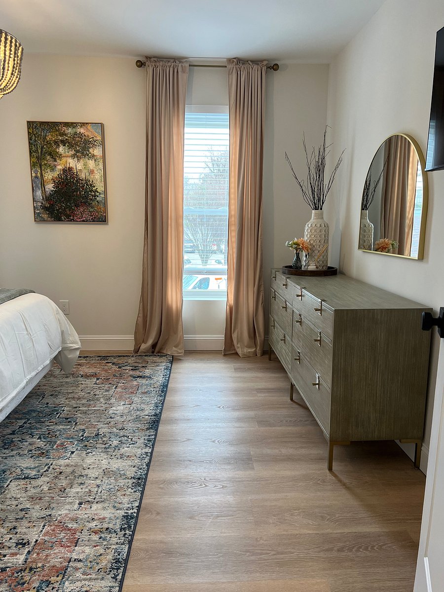 Third bedroom on second floor.  Queen size bed, smart tv, portable fan, luggage stands and plush blanket available