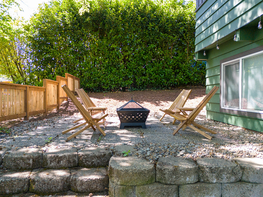 Outdoor fire pit for relaxing evenings