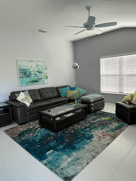 Perfect spot to read The Villages Daily Sun (included) and plan your day's activities.