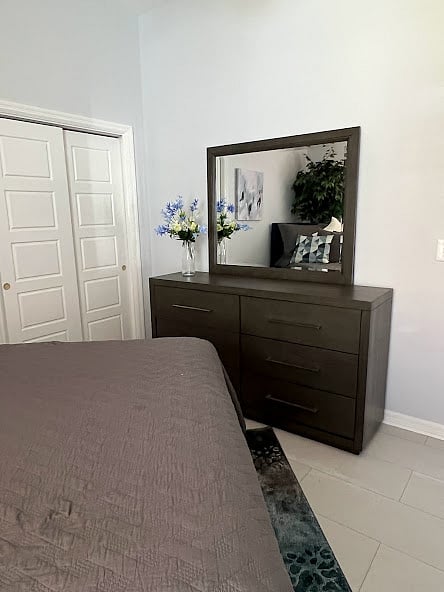 Spacious dresser.