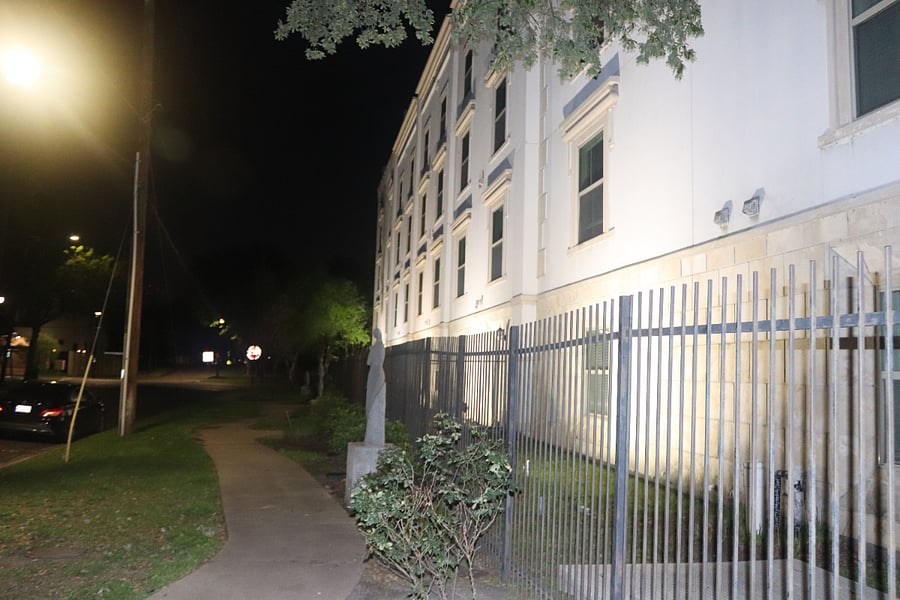 Well-lit gated community