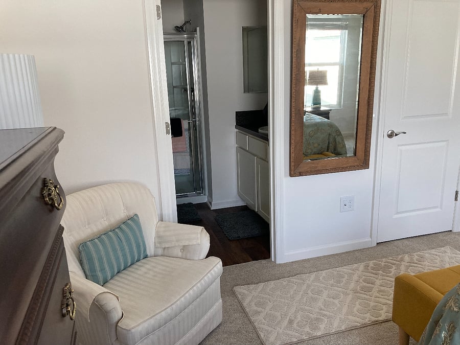 Master bathroom with shower