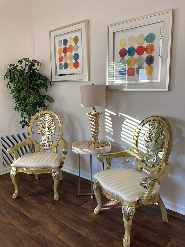 Conversation areas throughout