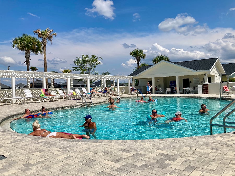 Enjoy the sunny, warm days at the pool