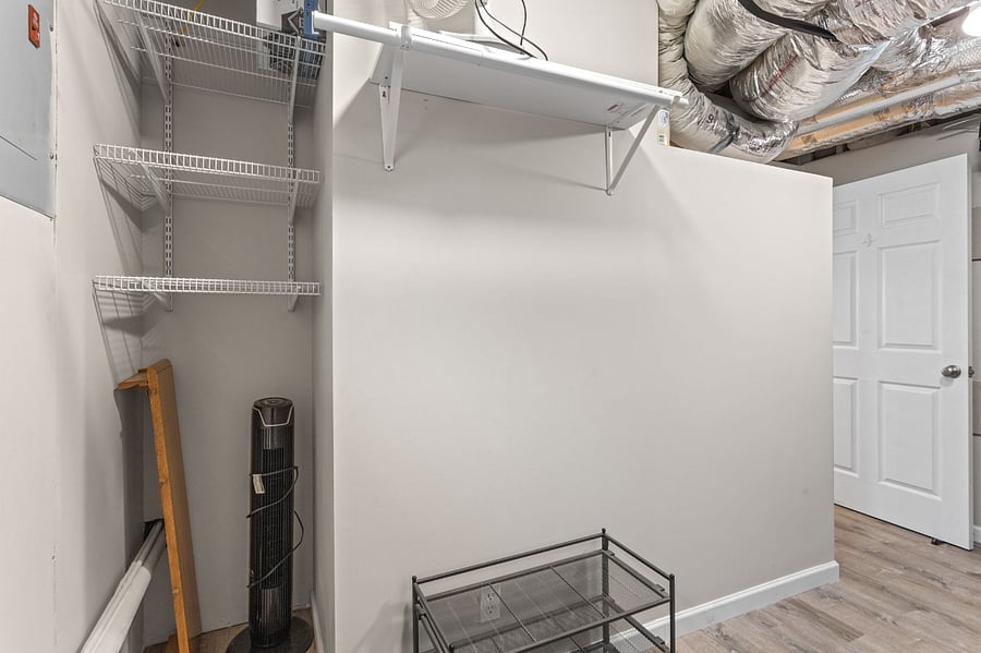 Extra storage in laundry room