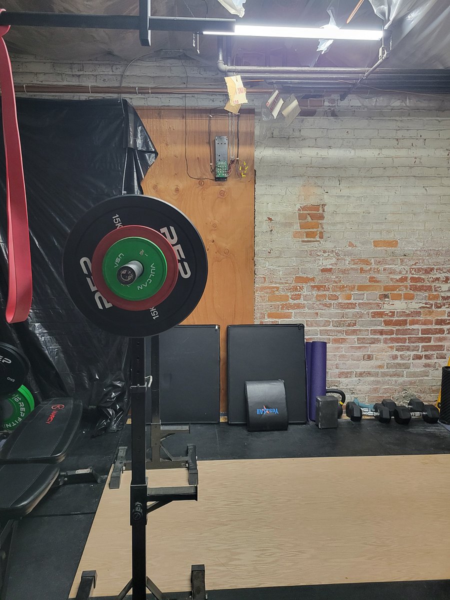 Private in-unit gym in the basement