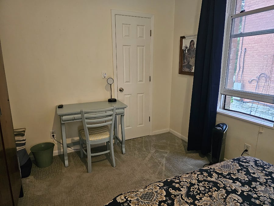 Your room with desk, armoire
