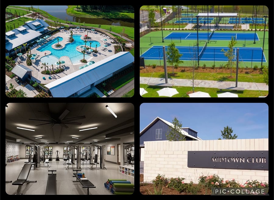 You can see the Midtown Club from the property. Enjoy the resort-style lagoon pool, gym, club, and courts just steps away and included in your stay.