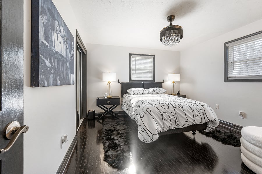 "Embrace serenity in your sanctuary. Our bedrooms are crafted for restful nights and inspired mornings. 