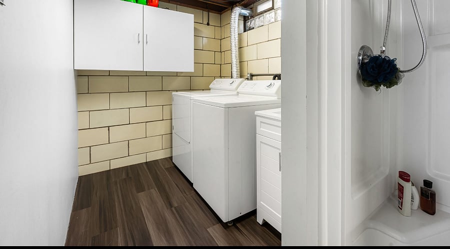 Double the indulgence, double the delight. Our second bathroom is a symphony of style and convenience on the lower level.
