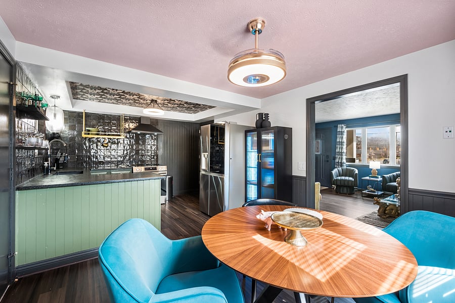 "Dine in opulence: Our luxury dining area invites you to savor moments of indulgence surrounded by elegance.