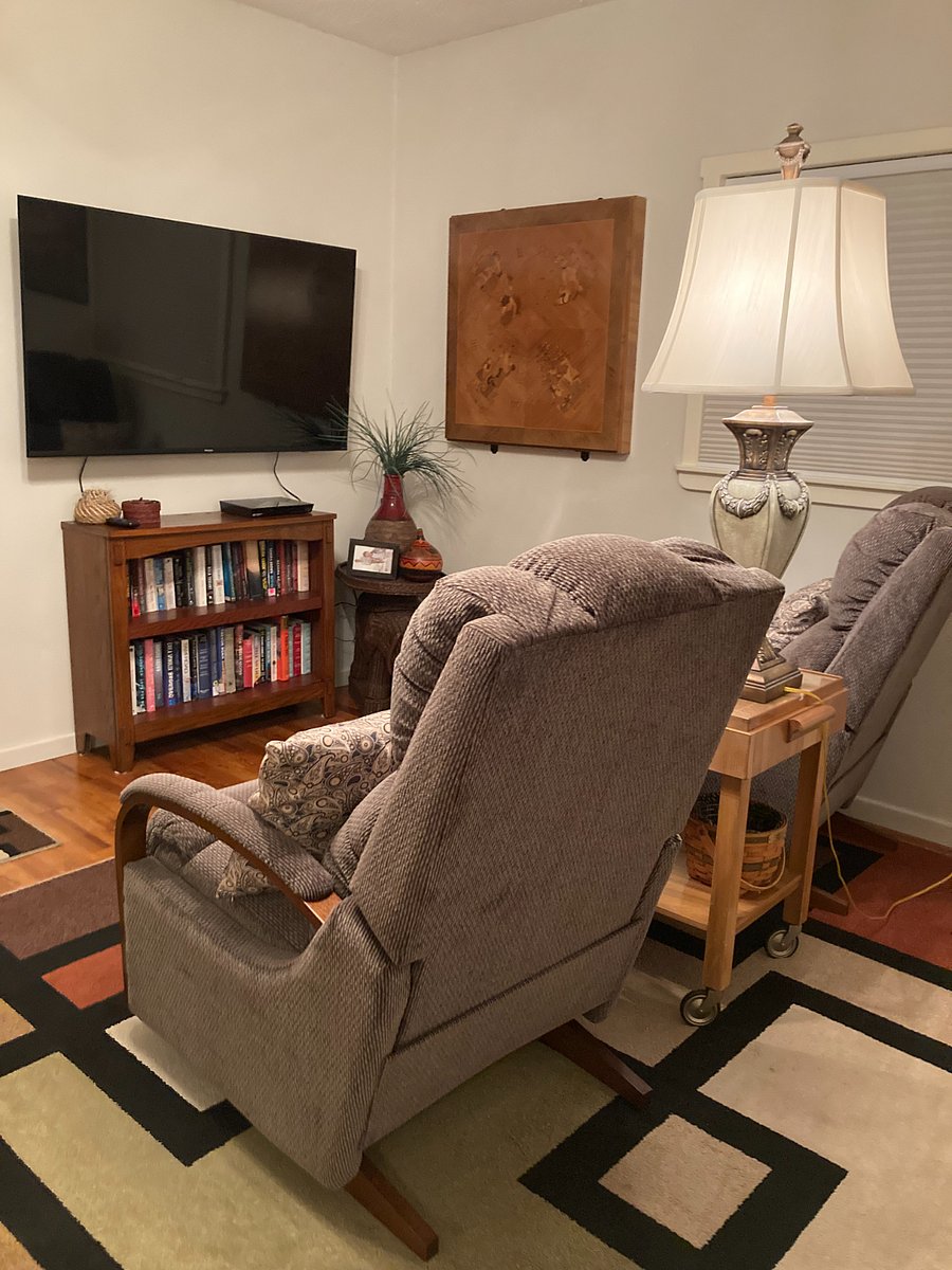 Office/TV Room-recliners & 55-inch smart TV