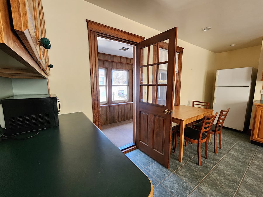 Sunroom next to kitchen