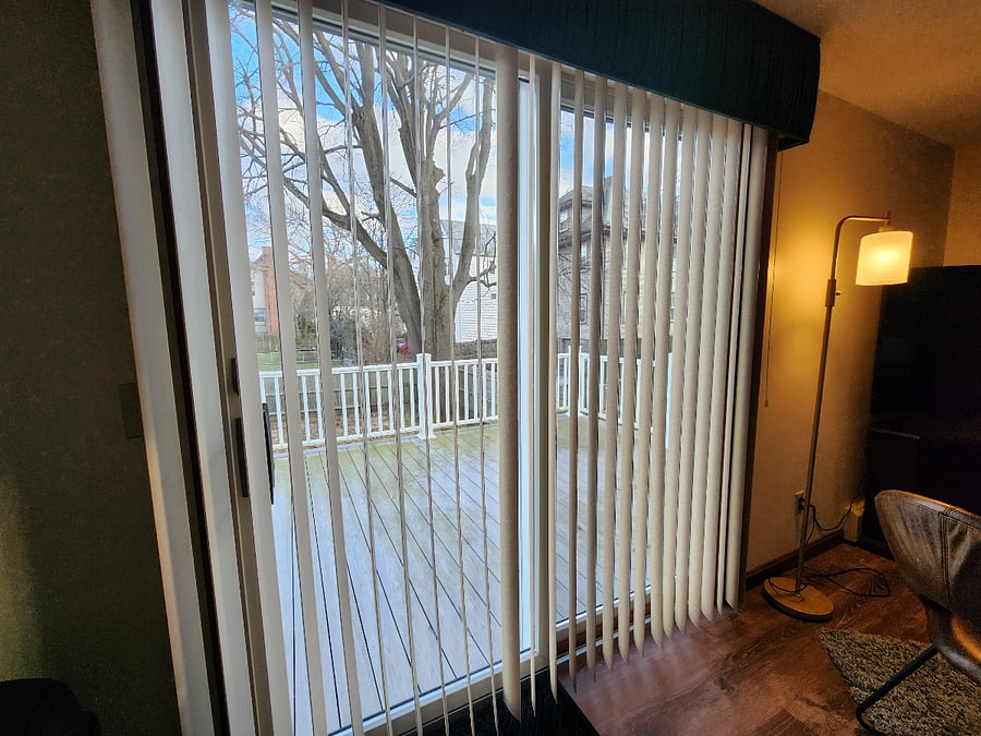 Sliding door to outdoor deck
