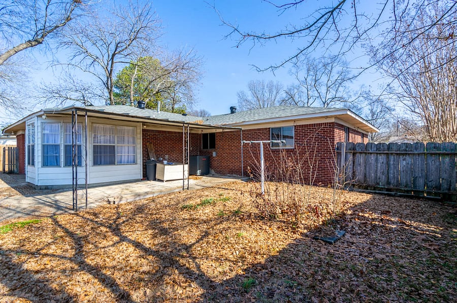 Back of the home.