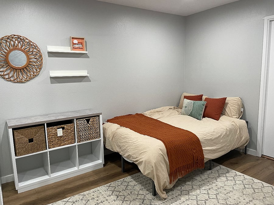 Second bedroom with full-sized bed