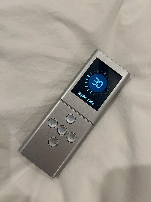 Remote for primary suite bed. Sleep number