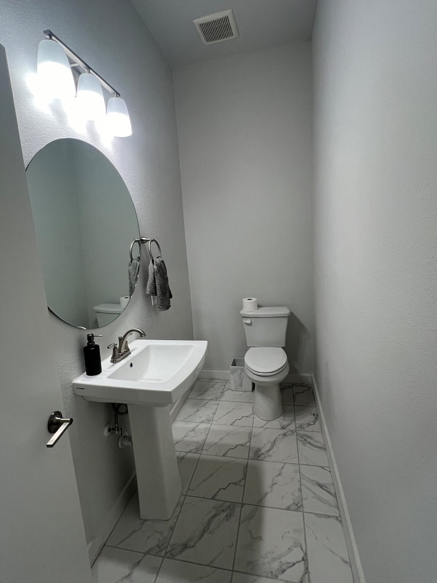 1/2 bath on main floor